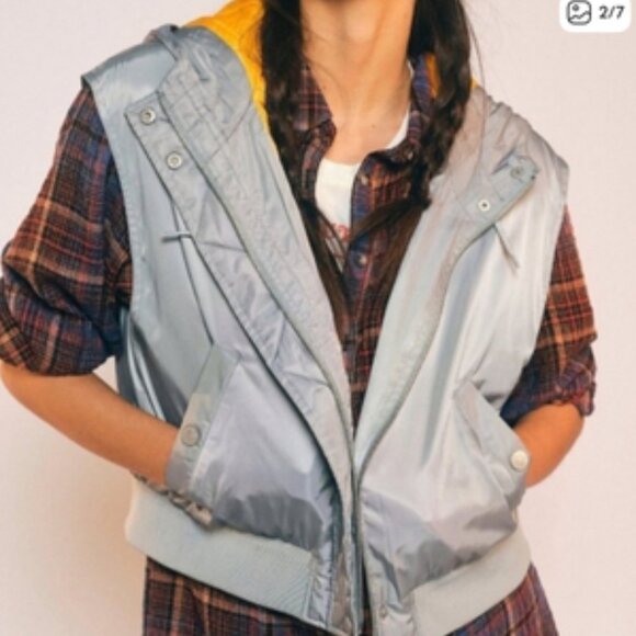 Free People We The Free Max Utility Quilted Puffer Vest - Picture 1 of 10